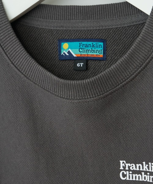 Franklin Climbing(フランクリンクライミング)の「【Franklin Climbing 】キッズ バックロゴスウェットテッククルー(スウェット・キッズ・ダークグレー/グレー/ピンク・L/XL/M/XXL)」の8枚目の写真