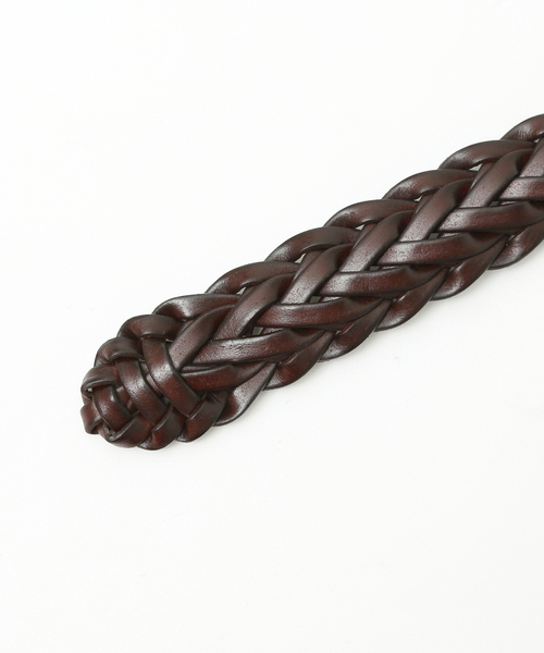 ABAHOUSE GRAY（アバハウスグレイ）の「レザー メッシュ ベルト（ベルト・メンズ・ブラック/チョコ・フリー）」の5枚目の写真