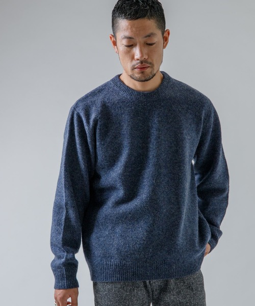 セール】『XLサイズあり』シェットランドクルーネックニット（ニット