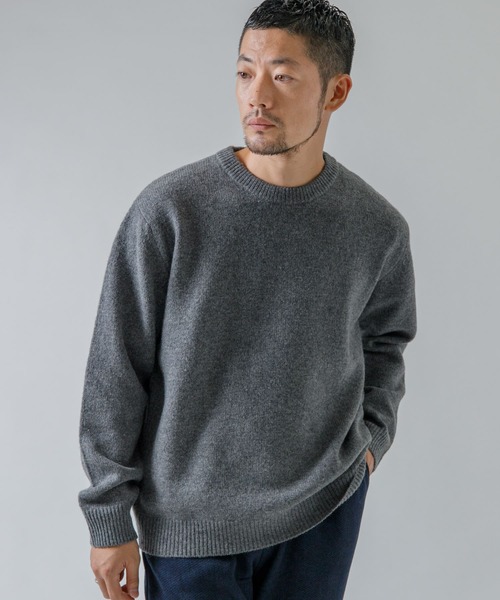 セール】『XLサイズあり』シェットランドクルーネックニット（ニット