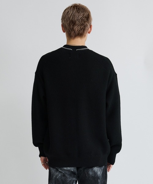 WRAPINKNOT(ラッピンノット)の「ZIP KNIT CARDIGAN(カーディガン/ボレロ・メンズ・ブラック・2/3)」の5枚目の写真