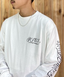 RVCA/ルーカ×Mr.Cartoonコラボモデル ロゴプリントT ロンT/スリーブプリント BC042-055