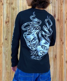 RVCA（ルーカ）の「RVCA/ルーカ×Mr.Cartoonコラボモデル ロゴプリントT ロンT/スリーブプリント BC042-055（Tシャツ/カットソー）」