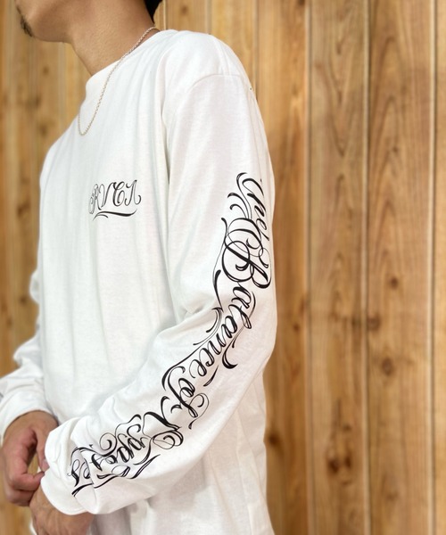 RVCA/ルーカ×Mr.Cartoonコラボモデル ロゴプリントT ロンT