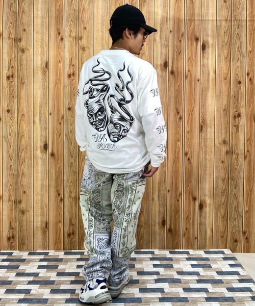RVCA ルーカ Mr.Cartoon コラボ アート グラフィック ロンT RVCA/ルーカ×Mr.Cartoonコラボモデル ロゴプリントT ロンT