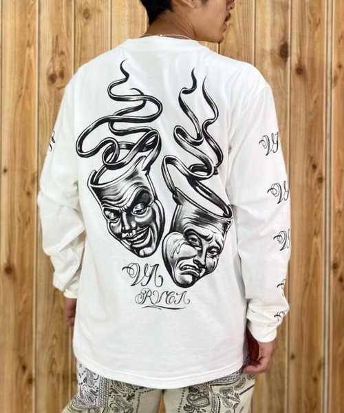 RVCA/ルーカ×Mr.Cartoonコラボモデル ロゴプリントT ロンT