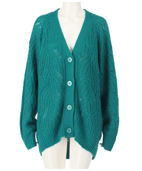 anap mimpi（アナップミンピ）の「柄編みモヘアタッチニットカーディガン（カーディガン/ボレロ・レディース・アイボリー/ターコイズブルー/ラベンダー/レッド・FREE）」の8枚目の写真