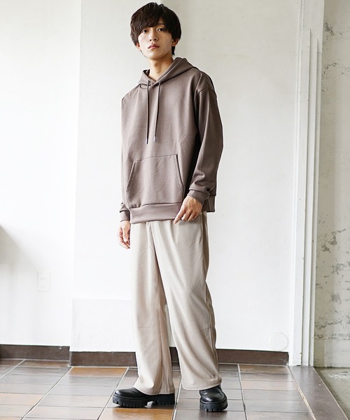 MinoriTY（マイノリティ）の「【入荷禁止】セミフレアパンツ ソフトコーデュロイ ワイドパンツ ルーズ スラックス 春服 冬服（スラックス・メンズ・ブラウン/チャコール/グレー/アイボリー・M/L）」の13枚目の写真