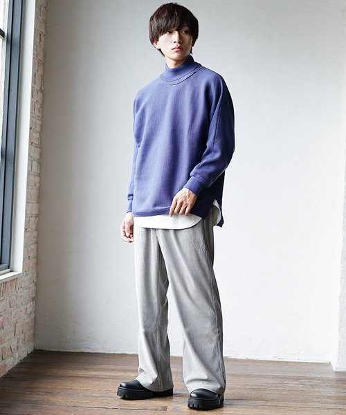 MinoriTY（マイノリティ）の「【入荷禁止】セミフレアパンツ ソフトコーデュロイ ワイドパンツ ルーズ スラックス 春服 冬服（スラックス・メンズ・ブラウン/チャコール/グレー/アイボリー・M/L）」の16枚目の写真