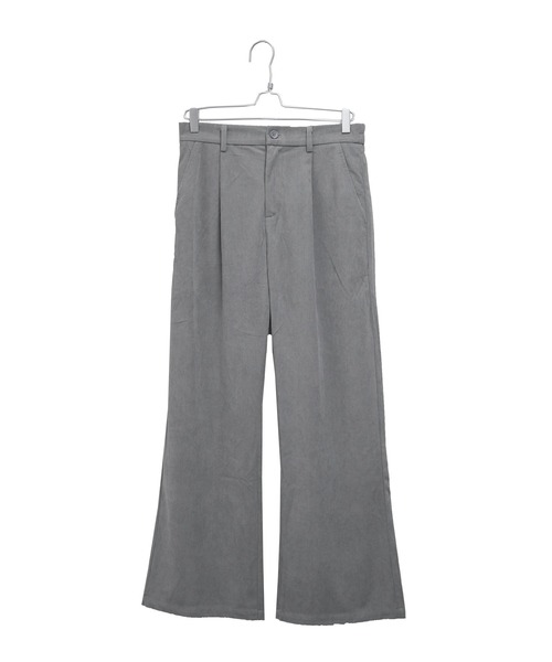 MinoriTY（マイノリティ）の「【入荷禁止】セミフレアパンツ ソフトコーデュロイ ワイドパンツ ルーズ スラックス 春服 冬服（スラックス・メンズ・ブラウン/チャコール/グレー/アイボリー・M/L）」の7枚目の写真