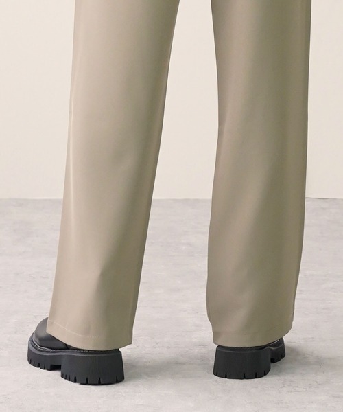 IAMUSE(アイアミューズ)の「フロントボタンセミワイドスラックスパンツ S0800【IAMUSE】(スラックス・レディース・グレー/ブラック/ベージュ・S/M)」の22枚目の写真