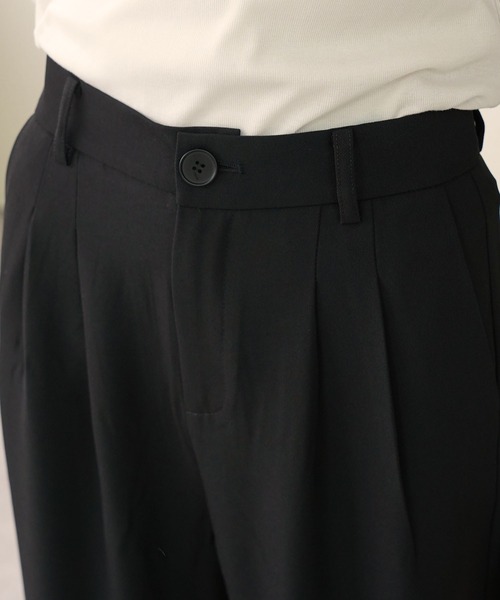 IAMUSE(アイアミューズ)の「フロントボタンセミワイドスラックスパンツ S0800【IAMUSE】(スラックス・レディース・グレー/ブラック/ベージュ・S/M)」の6枚目の写真