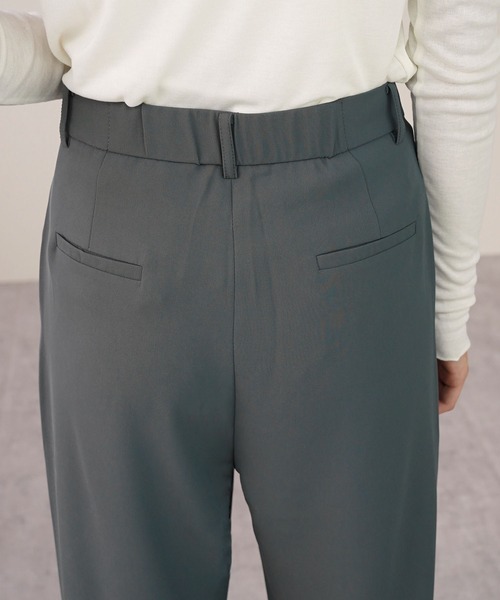 IAMUSE(アイアミューズ)の「フロントボタンセミワイドスラックスパンツ S0800【IAMUSE】(スラックス・レディース・グレー/ブラック/ベージュ・S/M)」の13枚目の写真