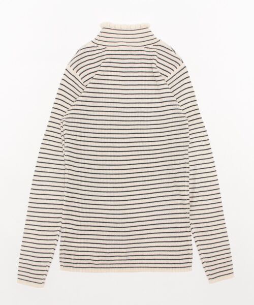 Samansa Mos2（サマンサ モスモス）の「【マシンウォッシャブル】フリルリブタートルネックニット（ニット/セーター・レディース・ブラウン/キナリ/モカ/チャコール/オフホワイト/グレー・ﾌﾘ-）」の9枚目の写真