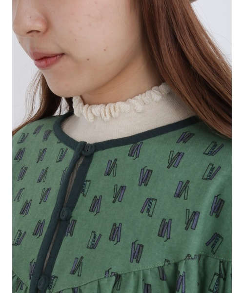 Samansa Mos2（サマンサ モスモス）の「【マシンウォッシャブル】フリルリブタートルネックニット（ニット/セーター・レディース・ブラウン/キナリ/モカ/チャコール/オフホワイト/グレー・ﾌﾘ-）」の3枚目の写真