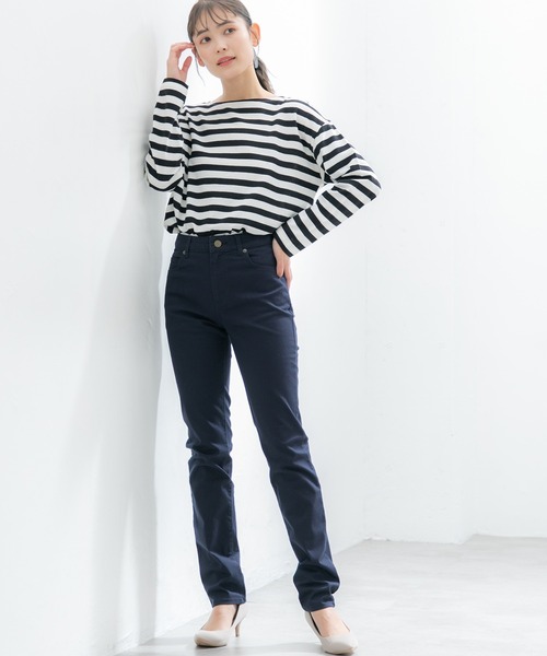 Honeys（ハニーズ）の「カラースキニー（股下７６ｃｍ）（その他パンツ・レディース・ネイビー/ベージュ/ブラック・M/LL/L/3L/S）」の3枚目の写真