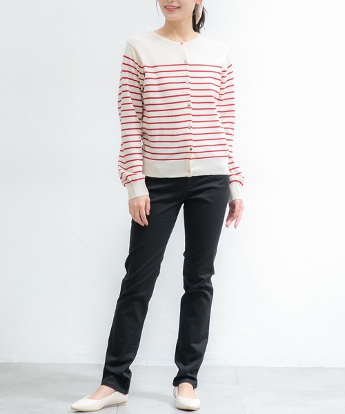 Honeys（ハニーズ）の「カラースキニー（股下７６ｃｍ）（その他パンツ・レディース・ネイビー/ベージュ/ブラック・M/LL/L/3L/S）」の2枚目の写真