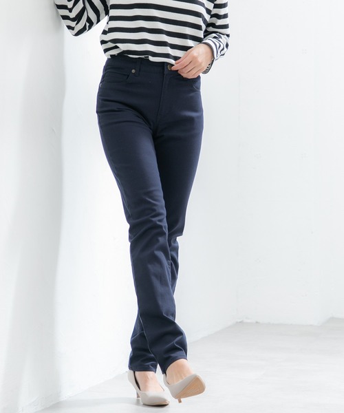 Honeys（ハニーズ）の「カラースキニー（股下７６ｃｍ）（その他パンツ・レディース・ネイビー/ベージュ/ブラック・M/LL/L/3L/S）」の12枚目の写真