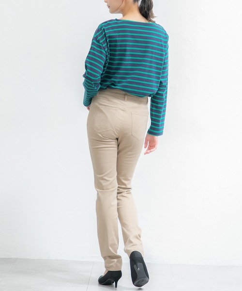 Honeys（ハニーズ）の「カラースキニー（股下７６ｃｍ）（その他パンツ・レディース・ネイビー/ベージュ/ブラック・M/LL/L/3L/S）」の9枚目の写真