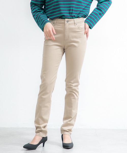 Honeys（ハニーズ）の「カラースキニー（股下７６ｃｍ）（その他パンツ・レディース・ネイビー/ベージュ/ブラック・M/LL/L/3L/S）」の15枚目の写真