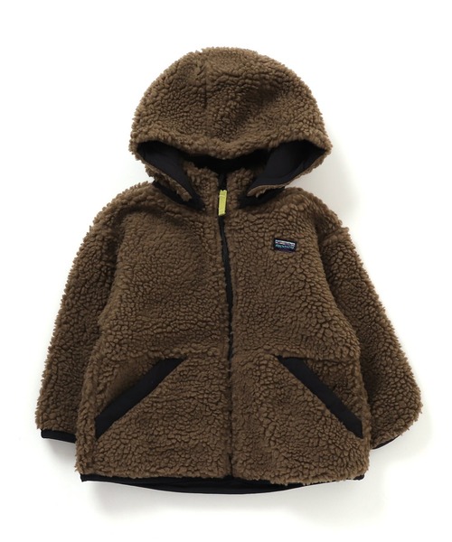 F.O.KIDS（エフオーキッズ）の「F.O.KIDS/エフオーキッズ リバーシブルマウンテンジャケット（マウンテンパーカー・キッズ・イエロー/アイボリー/ブルー/ブラウン/カーキ・130/140）」の2枚目の写真