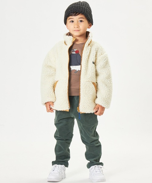 F.O.KIDS（エフオーキッズ）の「F.O.KIDS/エフオーキッズ リバーシブルマウンテンジャケット（マウンテンパーカー・キッズ・イエロー/アイボリー/ブルー/ブラウン/カーキ・130/140）」の17枚目の写真