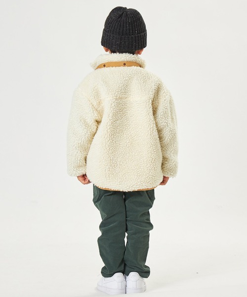 F.O.KIDS（エフオーキッズ）の「F.O.KIDS/エフオーキッズ リバーシブルマウンテンジャケット（マウンテンパーカー・キッズ・イエロー/アイボリー/ブルー/ブラウン/カーキ・130/140）」の14枚目の写真
