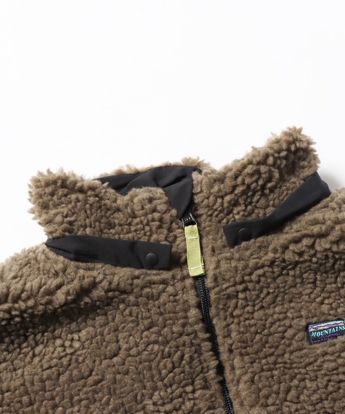 F.O.KIDS（エフオーキッズ）の「F.O.KIDS/エフオーキッズ リバーシブルマウンテンジャケット（マウンテンパーカー・キッズ・イエロー/アイボリー/ブルー/ブラウン/カーキ・130/140）」の6枚目の写真