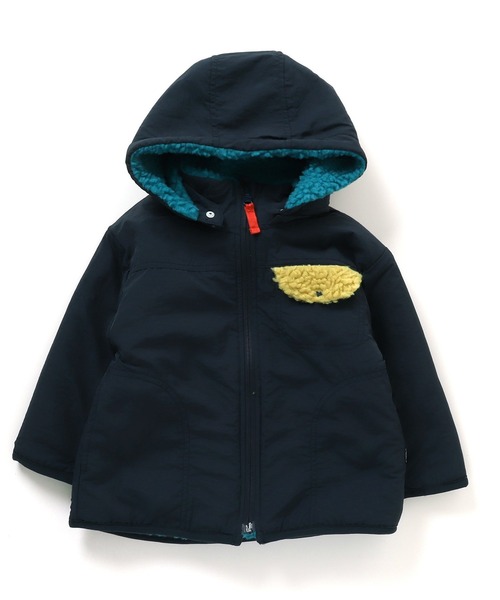 F.O.KIDS（エフオーキッズ）の「F.O.KIDS/エフオーキッズ リバーシブルマウンテンジャケット（マウンテンパーカー・キッズ・イエロー/アイボリー/ブルー/ブラウン/カーキ・130/140）」の8枚目の写真