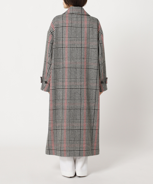 Noble（ノーブル）の「ビックチェックステンカラーコート（ステン