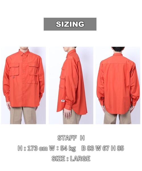 coen(コーエン)の「Chinook Sport(チヌークスポーツ)別注フィッシングシャツ(シャツ/ブラウス・メンズ・ブラック/オリーブ/オレンジ・S/M/L/XL)」の18枚目の写真