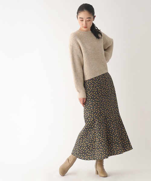 OPAQUE.CLIP（オペークドットクリップ）の「◆【C】フラワードットマーメイドフレアスカート（スカート・レディース・ダークブラウン系/ブラック系・36/38/40）」の13枚目の写真