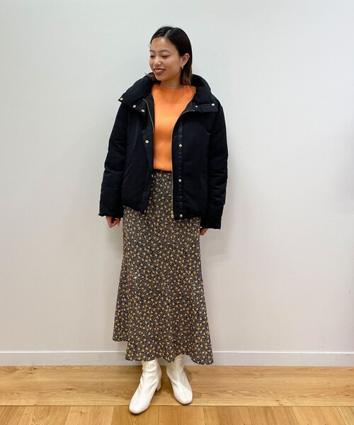 OPAQUE.CLIP（オペークドットクリップ）の「◆【C】フラワードットマーメイドフレアスカート（スカート・レディース・ダークブラウン系/ブラック系・36/38/40）」の14枚目の写真