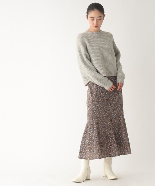 OPAQUE.CLIP（オペークドットクリップ）の「◆【C】フラワードットマーメイドフレアスカート（スカート・レディース・ダークブラウン系/ブラック系・36/38/40）」の18枚目の写真