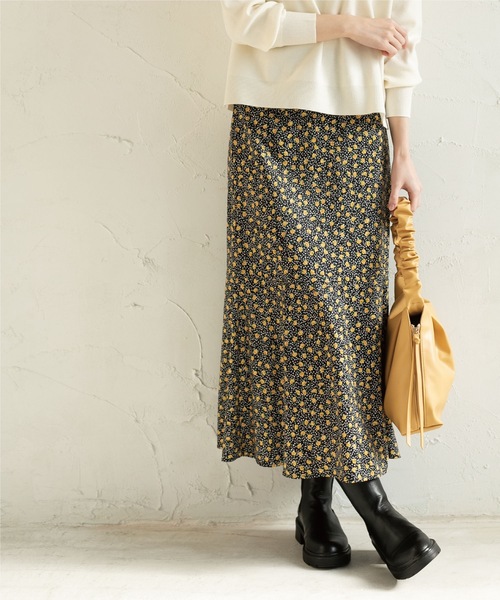 OPAQUE.CLIP（オペークドットクリップ）の「◆【C】フラワードットマーメイドフレアスカート（スカート・レディース・ダークブラウン系/ブラック系・36/38/40）」の19枚目の写真