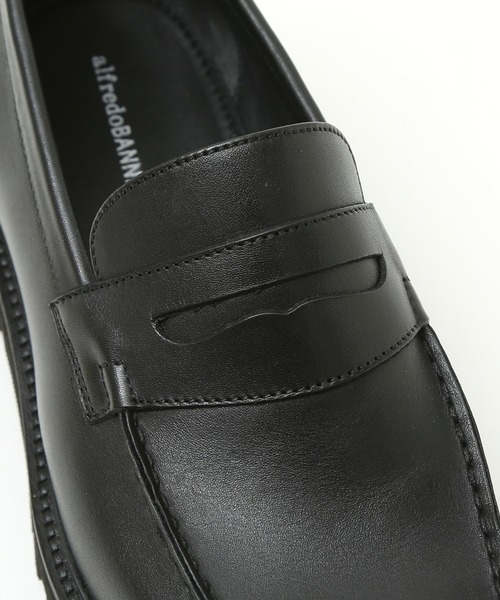 alfredoBANNISTER（アルフレッドバニスター）の「【軽量ソール】ボリュームソール ペニーローファー（ローファー・メンズ・ブラック・39/40/41/42/43/44）」の9枚目の写真