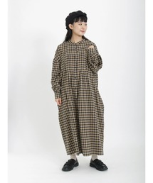 Samansa Mos2 | 後ろリボンボリューム袖ワンピース(ワンピース)