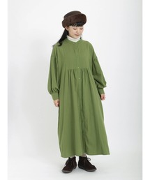 Samansa Mos2 | 後ろリボンボリューム袖ワンピース(ワンピース)