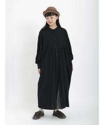 Samansa Mos2 | 後ろリボンボリューム袖ワンピース(ワンピース)