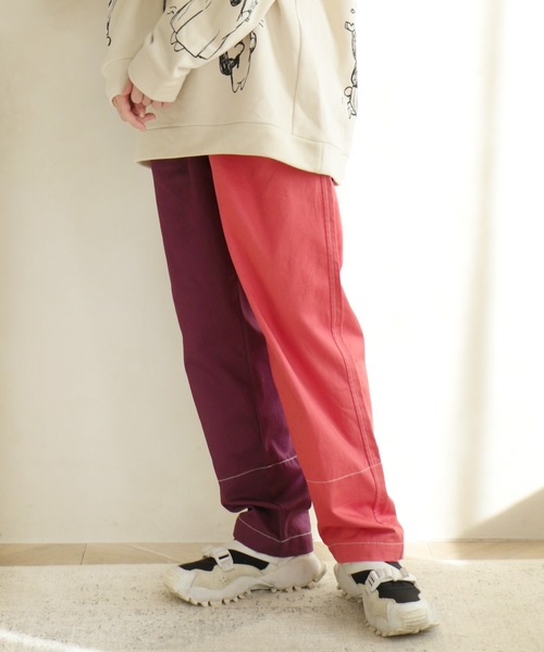 *K*ページ ScoLar（スカラー）の「123739：バイカラーアップリケパンツ（その他