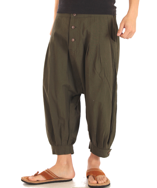 チャイハネ（チャイハネ）の「【チャイハネ】バジャールMEN'Sサルエルパンツ（その他パンツ・メンズ・ブラック/ターコイズブルー/イエロー/カーキ/ベージュ/ブルー・FREE）」の4枚目の写真