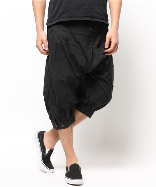 チャイハネ（チャイハネ）の「【チャイハネ】バジャールMEN'Sサルエルパンツ（その他パンツ・メンズ・ブラック/ターコイズブルー/イエロー/カーキ/ベージュ/ブルー・FREE）」の2枚目の写真