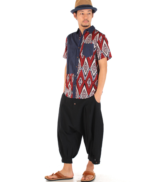 チャイハネ（チャイハネ）の「【チャイハネ】バジャールMEN'Sサルエルパンツ（その他パンツ・メンズ・ブラック/ターコイズブルー/イエロー/カーキ/ベージュ/ブルー・FREE）」の18枚目の写真