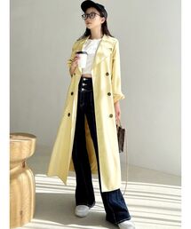 カラーシンプルトレンチコート