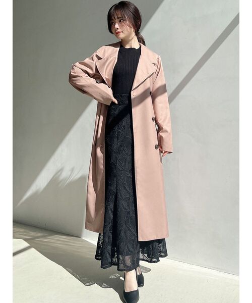 RESEXXY（リゼクシー）の「カラーシンプルトレンチコート（トレンチコート・レディース・ピンク/イエロー/ベージュ/ブラック・FREE）」の14枚目の写真