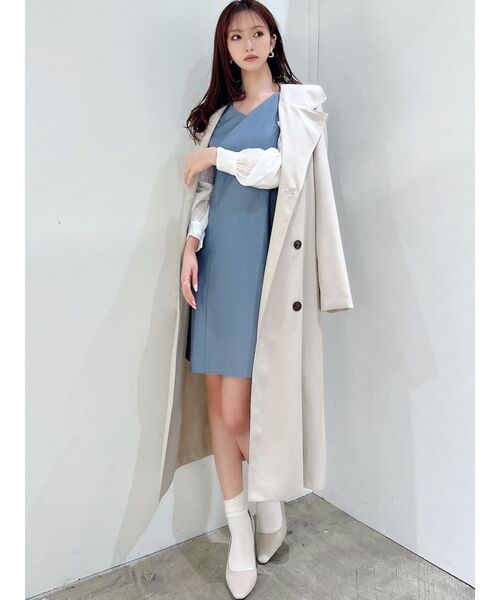 RESEXXY（リゼクシー）の「カラーシンプルトレンチコート（トレンチコート・レディース・ピンク/イエロー/ベージュ/ブラック・FREE）」の16枚目の写真