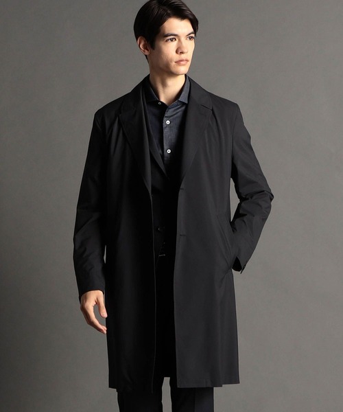 MONSIEUR NICOLE（ムッシュニコル）の「【ex/tra】Olmetex チェスターコート（チェスターコート・メンズ・ブラック/ベージュ/ネイビー・MEDIUM/LARGE/X-LARGE）」の3枚目の写真