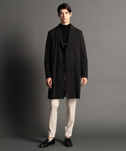 MONSIEUR NICOLE（ムッシュニコル）の「【ex/tra】Olmetex チェスターコート（チェスターコート・メンズ・ブラック/ベージュ/ネイビー・MEDIUM/LARGE/X-LARGE）」の4枚目の写真