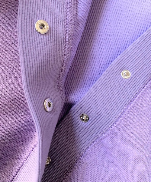 Q(キュー)の「裏毛Vネックショートカーデ(カーディガン/ボレロ・レディース・ライトグレー/ネイビー/ラベンダー・MEDIUM)」の9枚目の写真