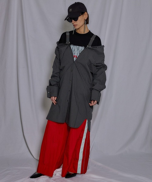 PRANK PROJECT（プランクプロジェクト）の「VIRTUALロングTEE/VIRTUAL Long Sleeve Tee（Tシャツ/カットソー・レディース・ホワイト/チャコールグレー/ブラック・FREE）」の7枚目の写真